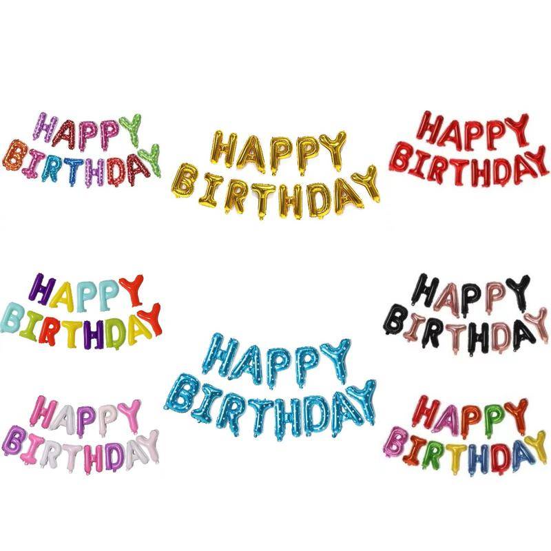 16 inch/ 40cm Letters HAPPY BIRTHDAY Party Decoration Alphabet Banners ...