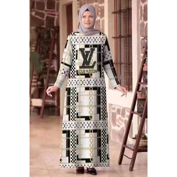 rcs_fashion new high quality muslim dresss modest clothing longsleeve dress maxi (fit to xl)