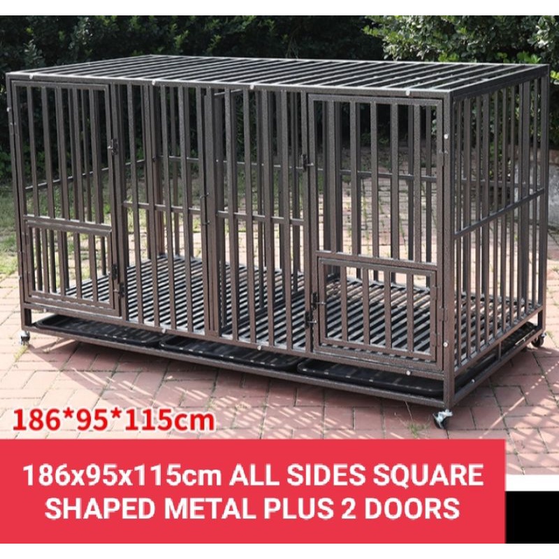 HEAVY METAL Extra large dog cage / kennels size 186x95x115cm all sides