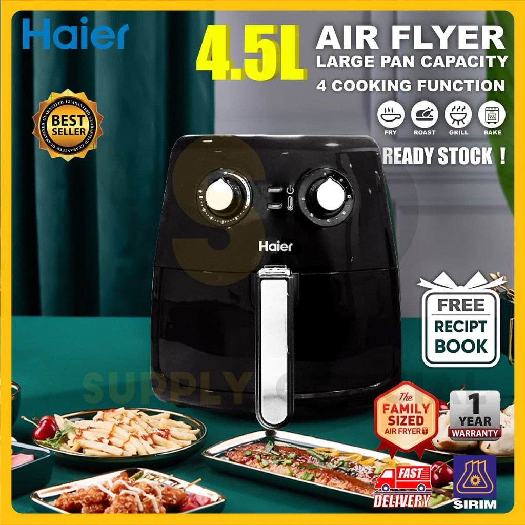(Original)(High Quality) Haier Air Fryer 2.5L/3.0L/4.0L/4.5L/5.0L Capacity [1 year warranty & 24