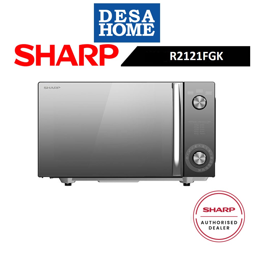 SHARP R2121FGK 20L MECHANICAL DIAL FLATBED MICROWAVE OVEN Shopee Malaysia