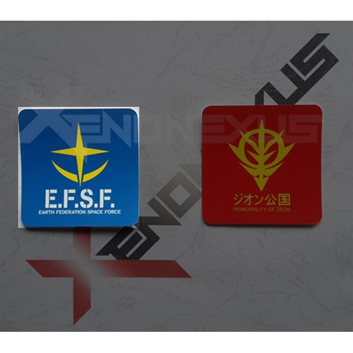 Gundam Logo Sticker Efsf And Zeon Logo Shopee Malaysia