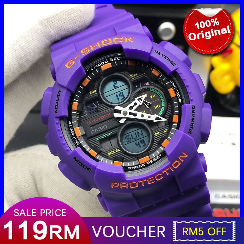 purple waterproof watch