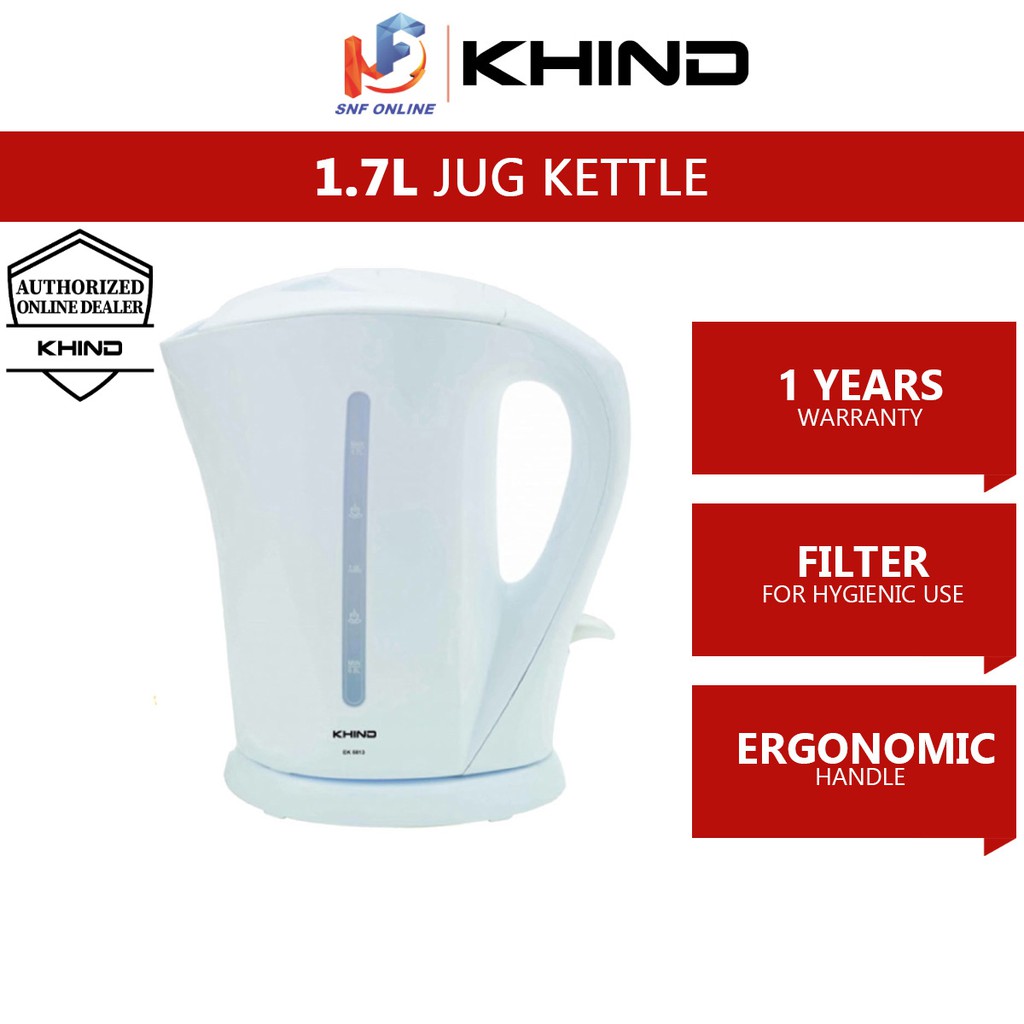 Khind Electric Jug Kettle (1.7 L) EK5813A EK5813 Shopee Malaysia