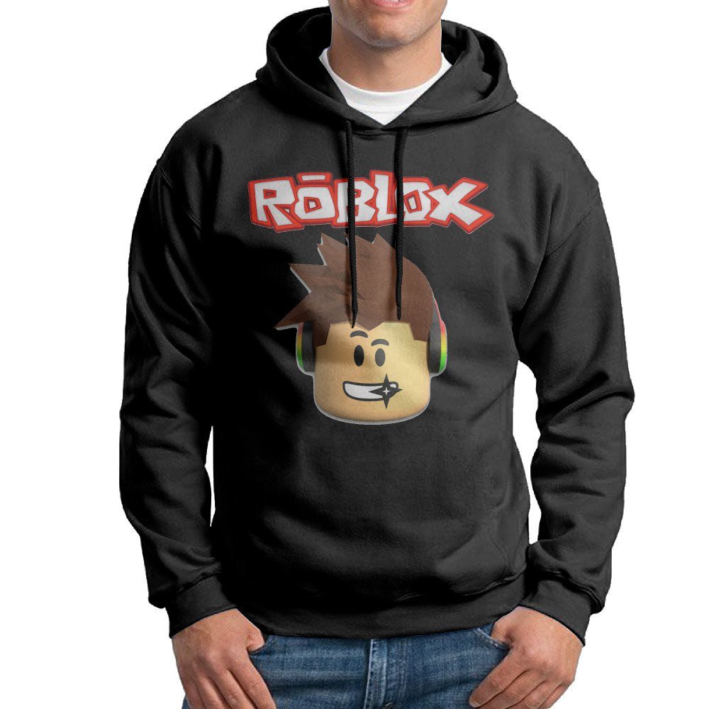 Roblox Character Head Video Game Male Pullover Black Hoodie Shopee Malaysia - gaoger mens womens roblox character head video game