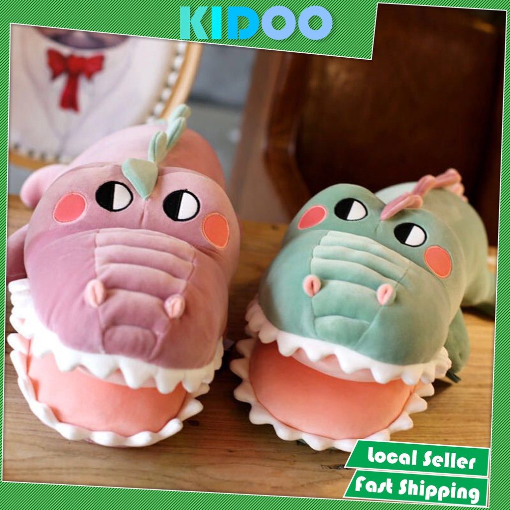 KIDOO High Quality Crocodile Plush Toys Stuffed Animal Cute Buaya Alligator Dolls Kids Mainan Anak Patung