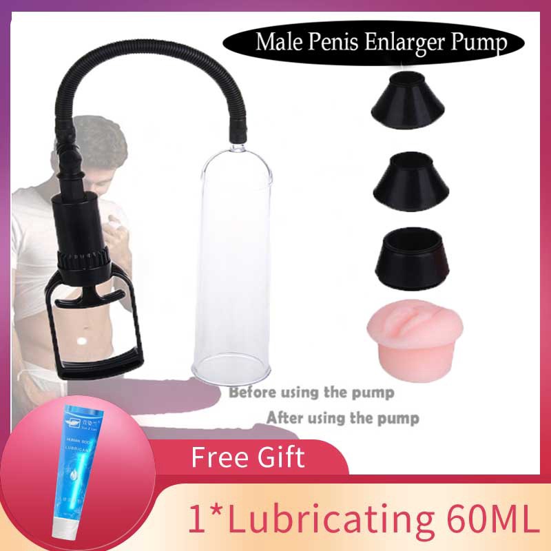 Vacuum Penis Pump Beginner Men Penis Enlarger Extender Shopee