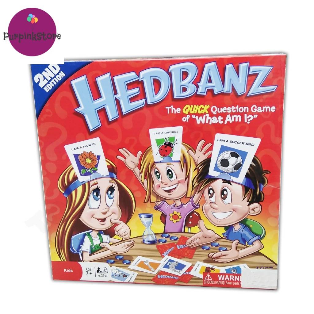 Permainan Sekeluarga Tanya Soalan Teka Teki Hedbanz The Quick Question Game Of What Am I Family Party Board Game Shopee Malaysia