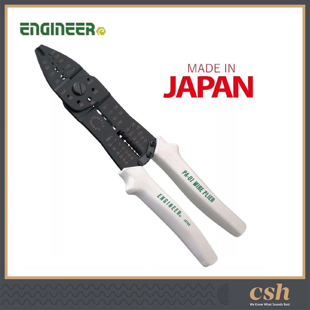 Engineer JAPAN PA-01 Wire Plier universal mini micro crimping tool Stripper 