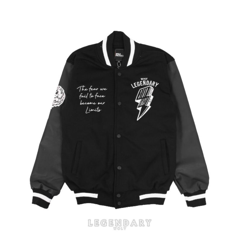 Original Legendary Premium Varsity Baseball Bomber Jacket Shopee Malaysia
