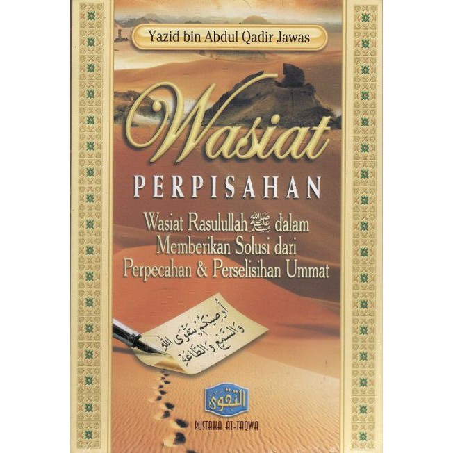 WASIAT PERPISAHAN (PUSTAKA AT TAQWA - AA) | Shopee Malaysia