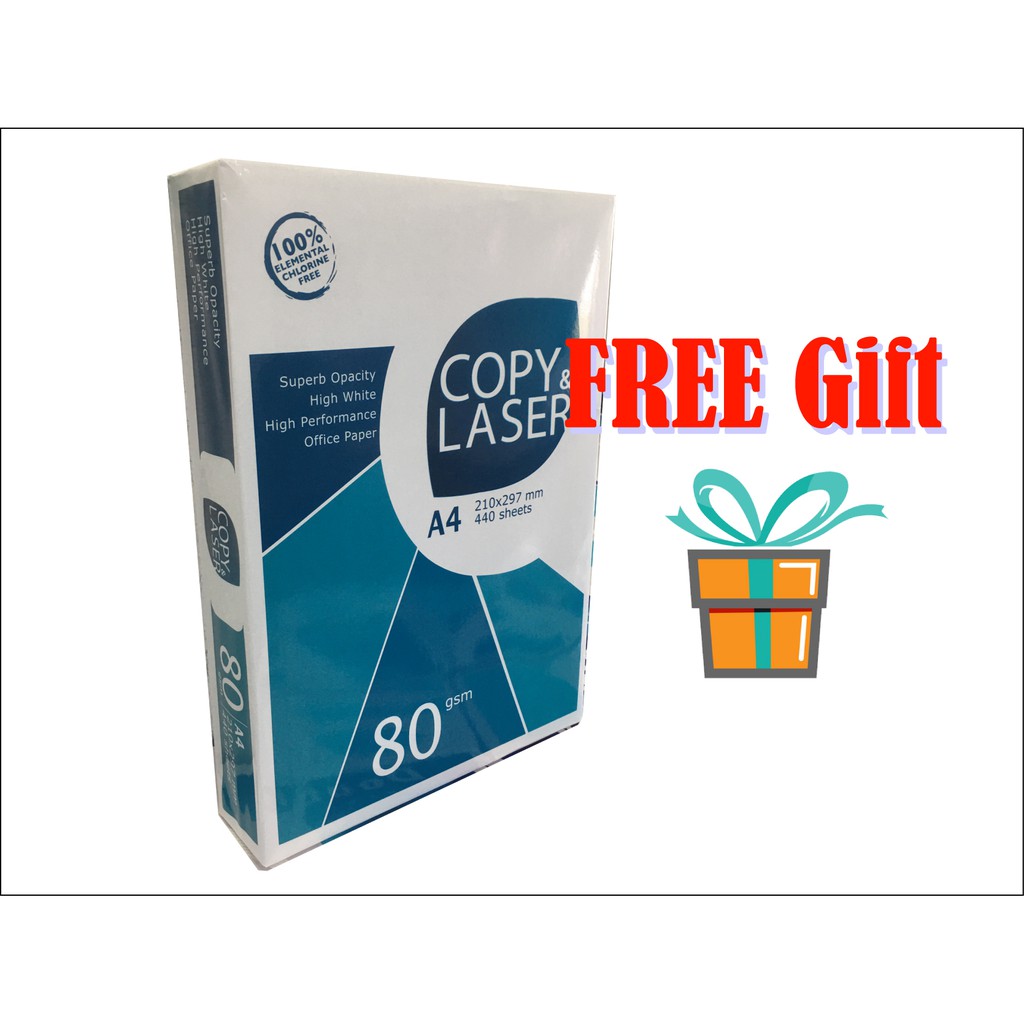 Copy & Laser Paper A4 80Gsm (440’s) x 1 Ream (Ready Stock) Shopee