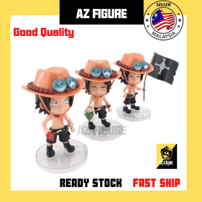AZ FIGURE One Piece Ace Anime Figure 3pcs/set | Shopee Malaysia