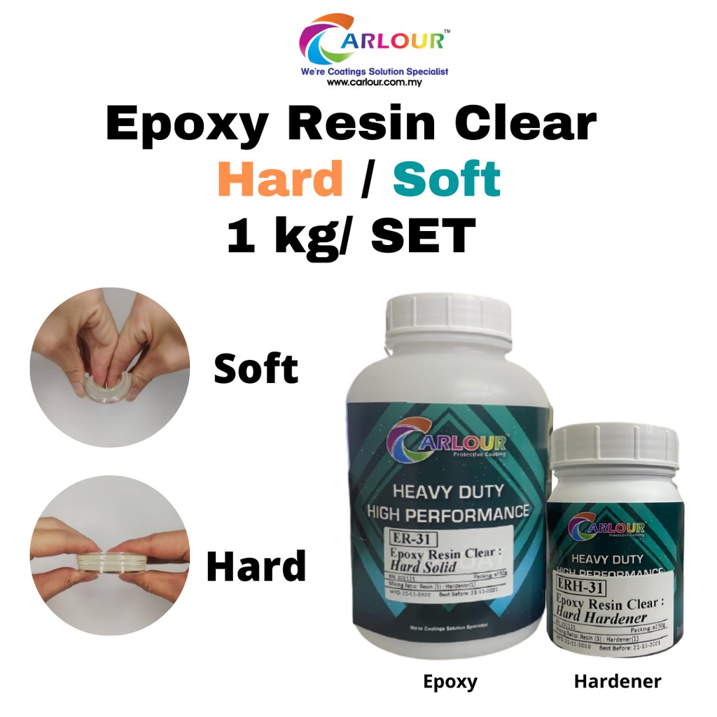 Epoxy Resin & Hardener set 100g/500g / 1kg Transparent Super Clear Hard