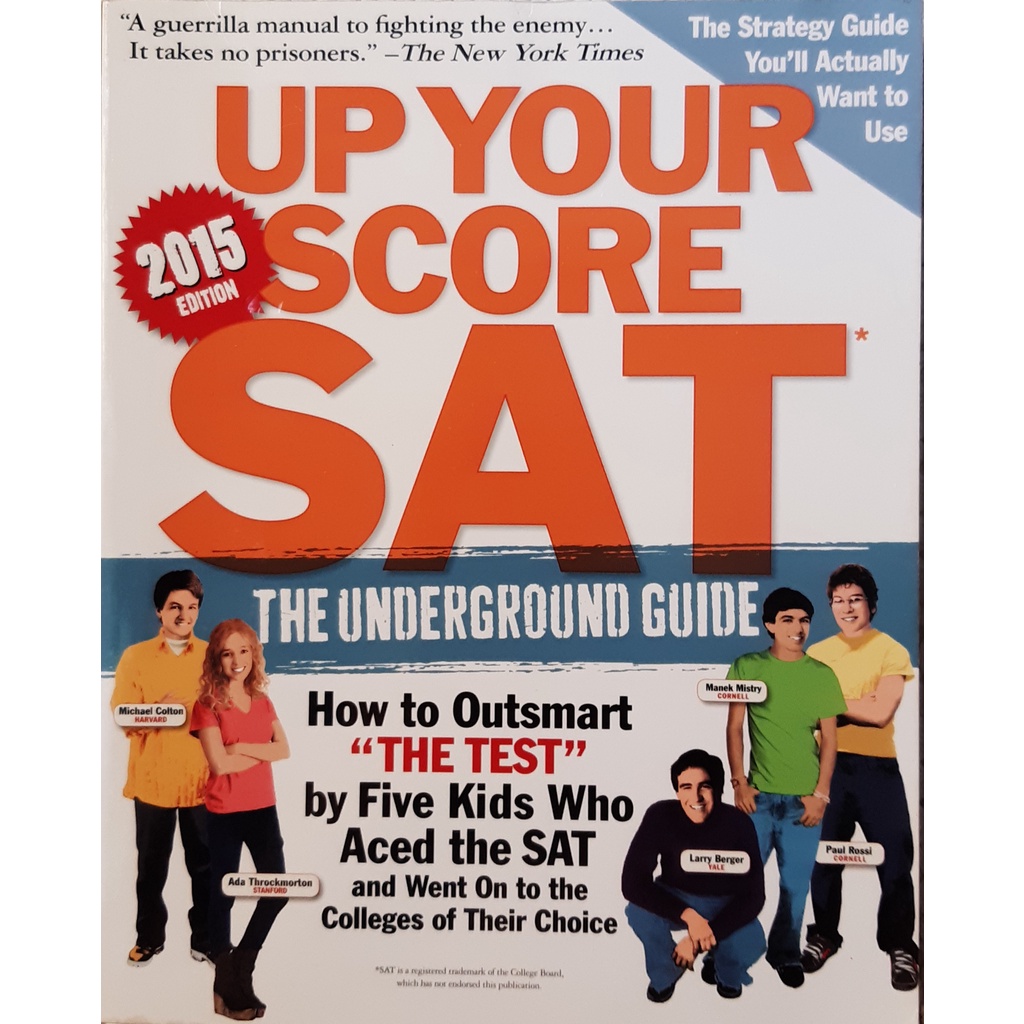 Up Your Score SAT (The Underground Guide) Shopee Malaysia