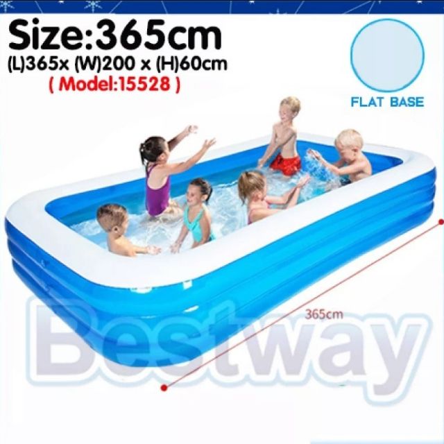 3 65m 3 05m Inflatable Swimming Pool Kolam Renang Kanak Kanak Shopee Malaysia