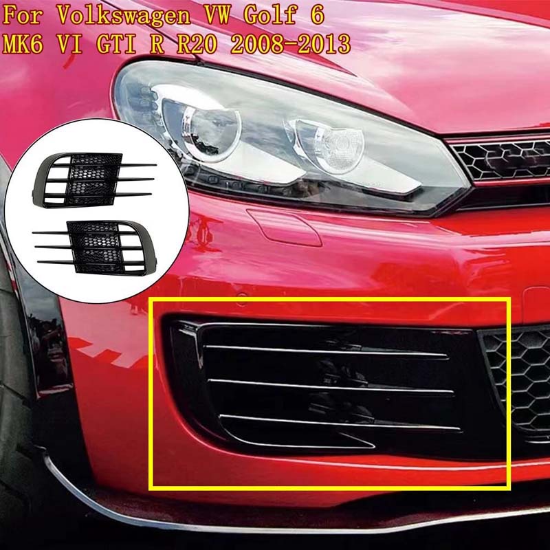 Car Front Fog Lights Cover For 20082013 For Volkswagen VW Golf 6 MK6