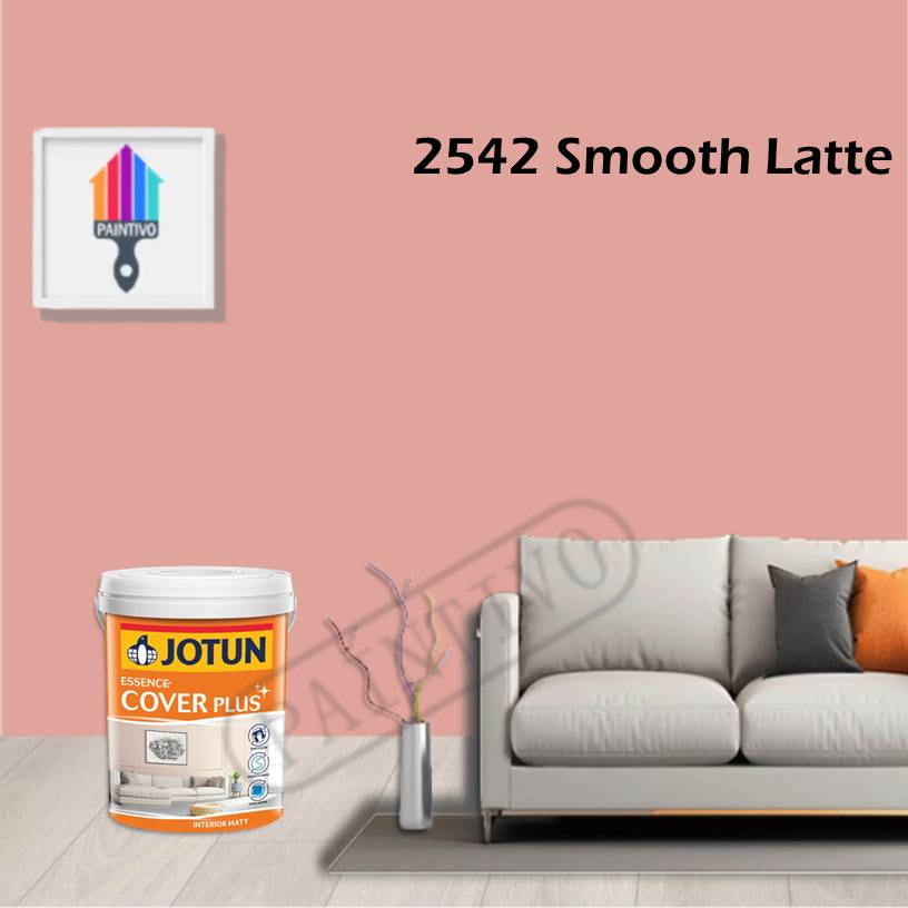 2542 Smooth Latte 1l Jotun Essence Cover Plus Matt Pink Colour Indoor Wall Paint Easy Wash Cat Dinding Dalaman Ee Malaysia - Latte Colour Wall Paint