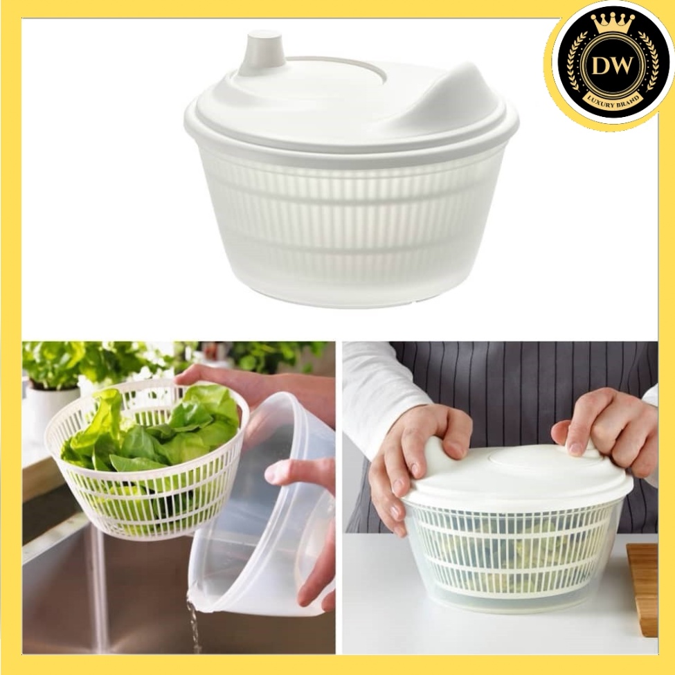 IKEA UPPFYLLD SALAD SPINNER WHITE COLOR PEMUTAR SALAD IKEA SALAD ...