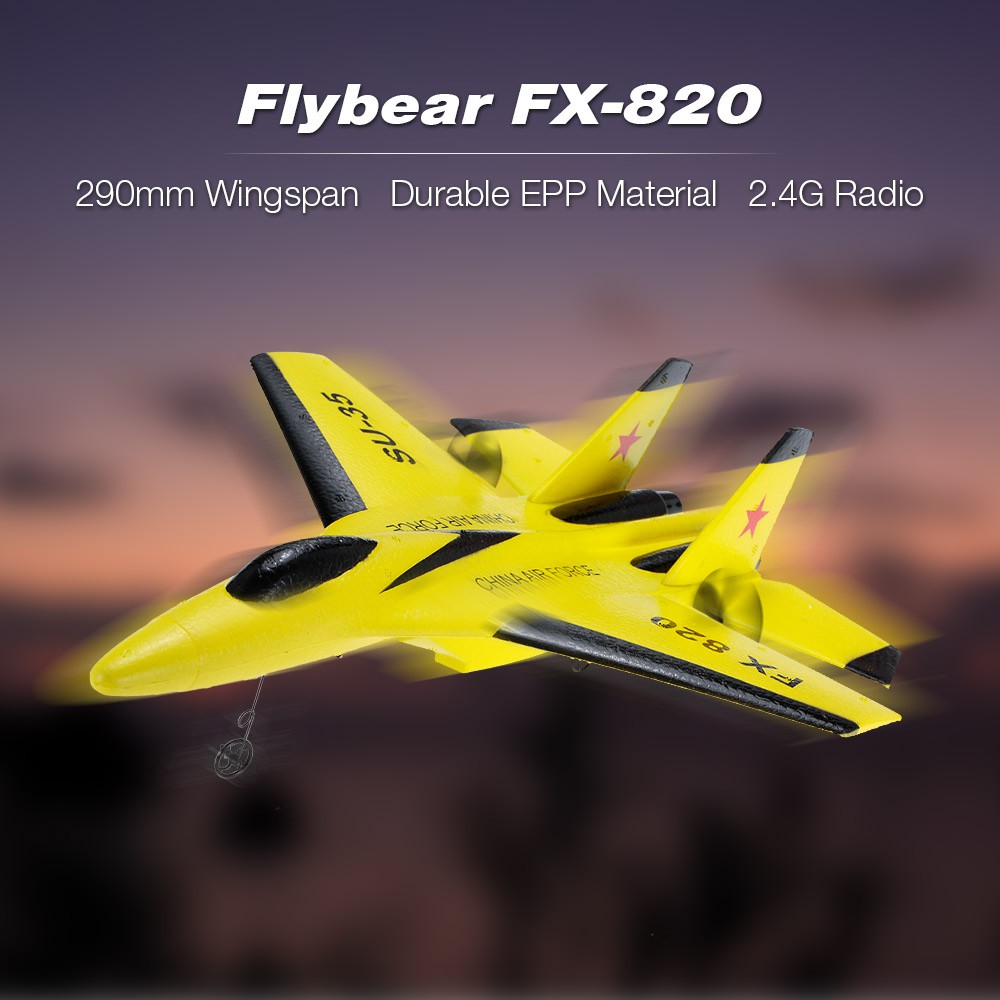 Christmas Gift Rcfans Flybear Fx 0 Rc Airplane 2 4g 2ch Su 35 Glider 290mm Micro Aircraft Shopee Malaysia