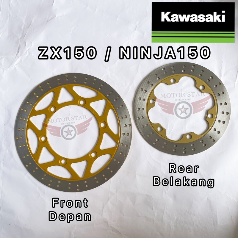 Kawasaki Zx150 Ninja150 Rr Kr150 Front Rear Disc Plate Piring Depan Belakang 280mm 220mm 7350