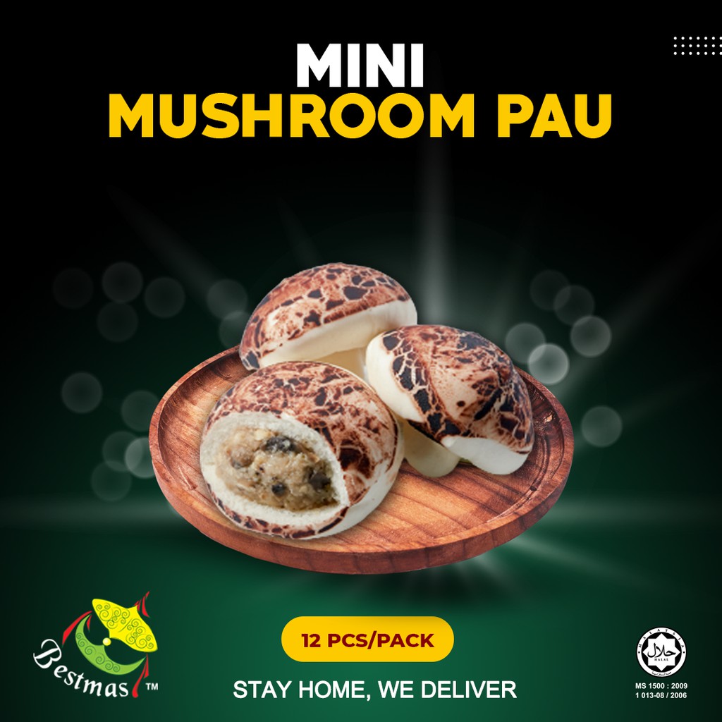 Mini Mushroom Pau (12pcs) - Savory Pau