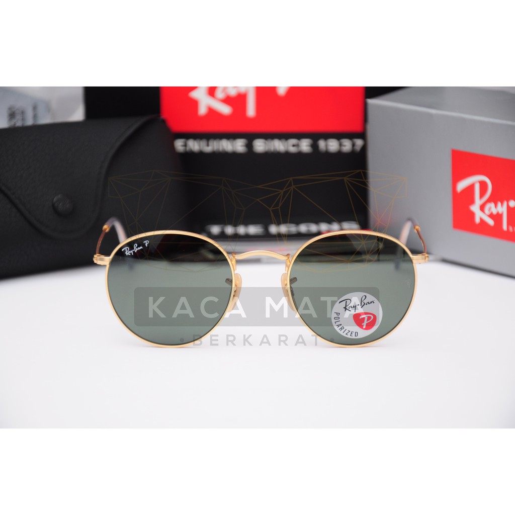 Original Made In Italy Ray Ban John Lennon Round Metal Sunglasses Rb3447 112 58 Polarized Shopee Malaysia