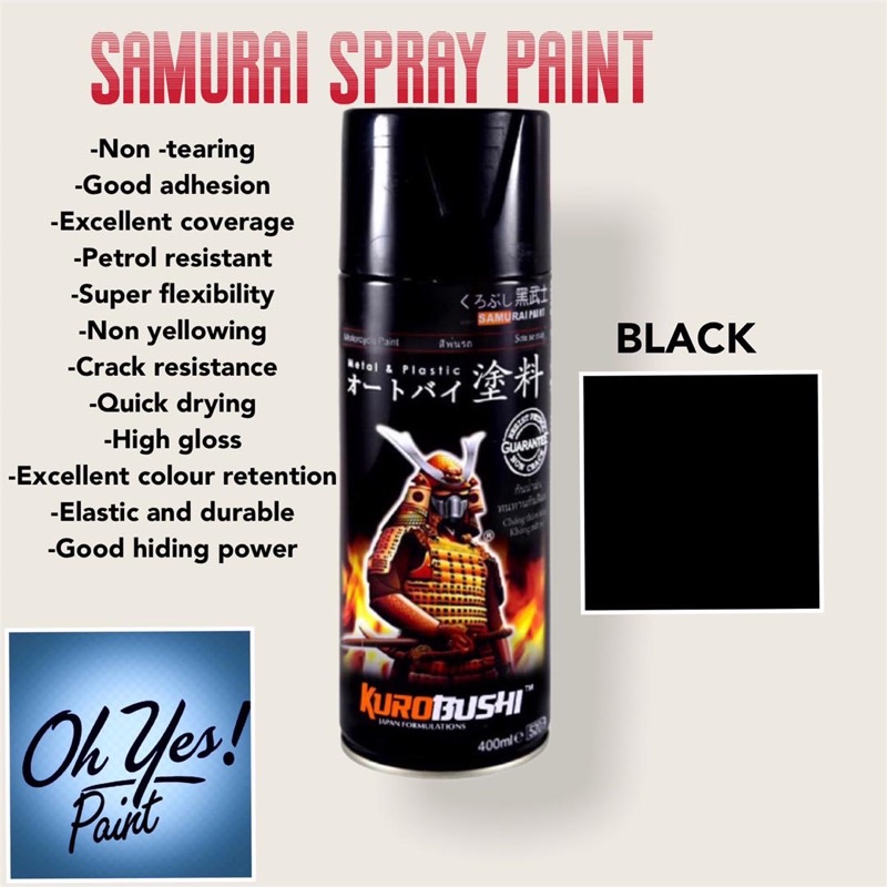 SAMURAI SPRAY PAINT 400ML Shopee Malaysia