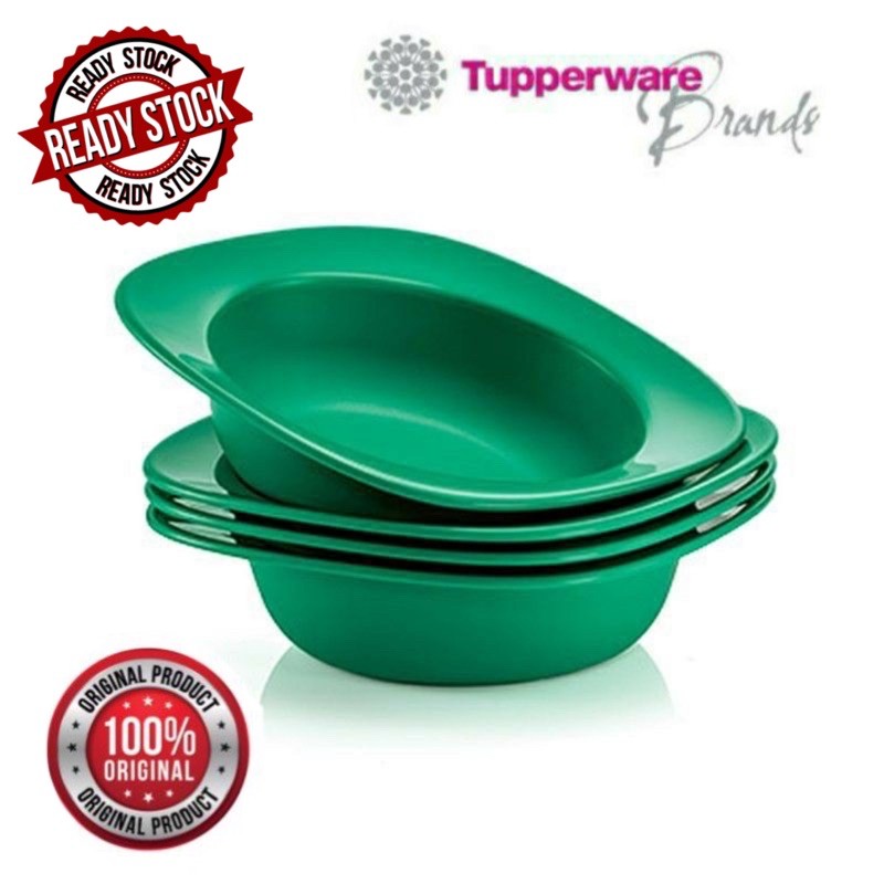 🔥READY STOCK🔥 Tupperware Emerald Bowls (4) 350ml
