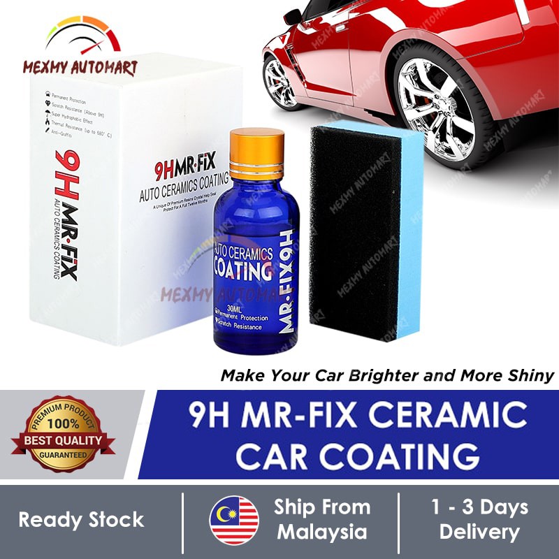 shopee: [ORIGINAL] 9H Mr-Fix Super Ceramic Car Coating Liquid Ceramic Coat Car Glass Coating Hydrophobic Anti-Scratch Paint Care (0:0::;0:0::)