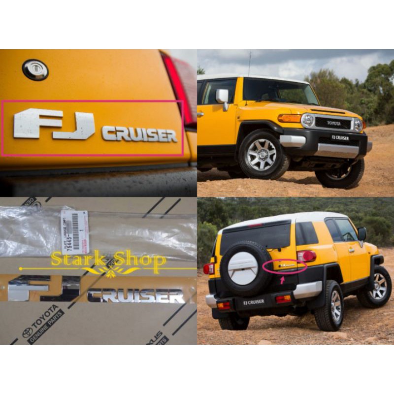 TOYOTA FJ CRUISER REAR " FJ CRUISER " LOGO EMBLEM. ORIGINAL