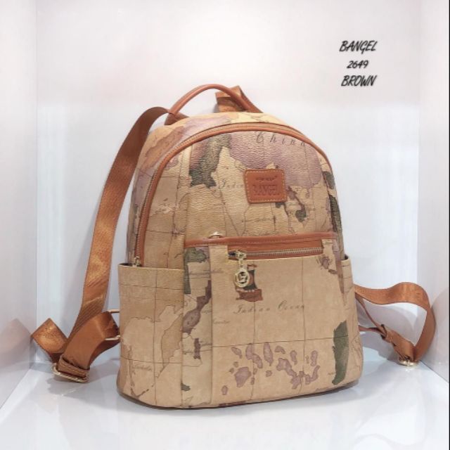 Map Backpack Handbag Ready, Leather World Map Purse