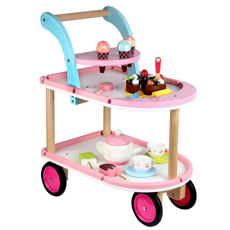 wooden ice cream cart toy