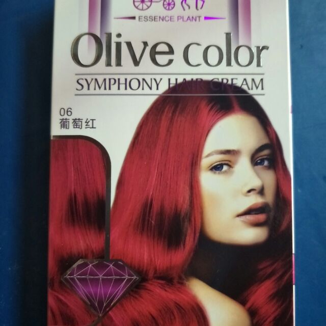 Olive Color Hair Dye Maroon Brown Shopee Malaysia