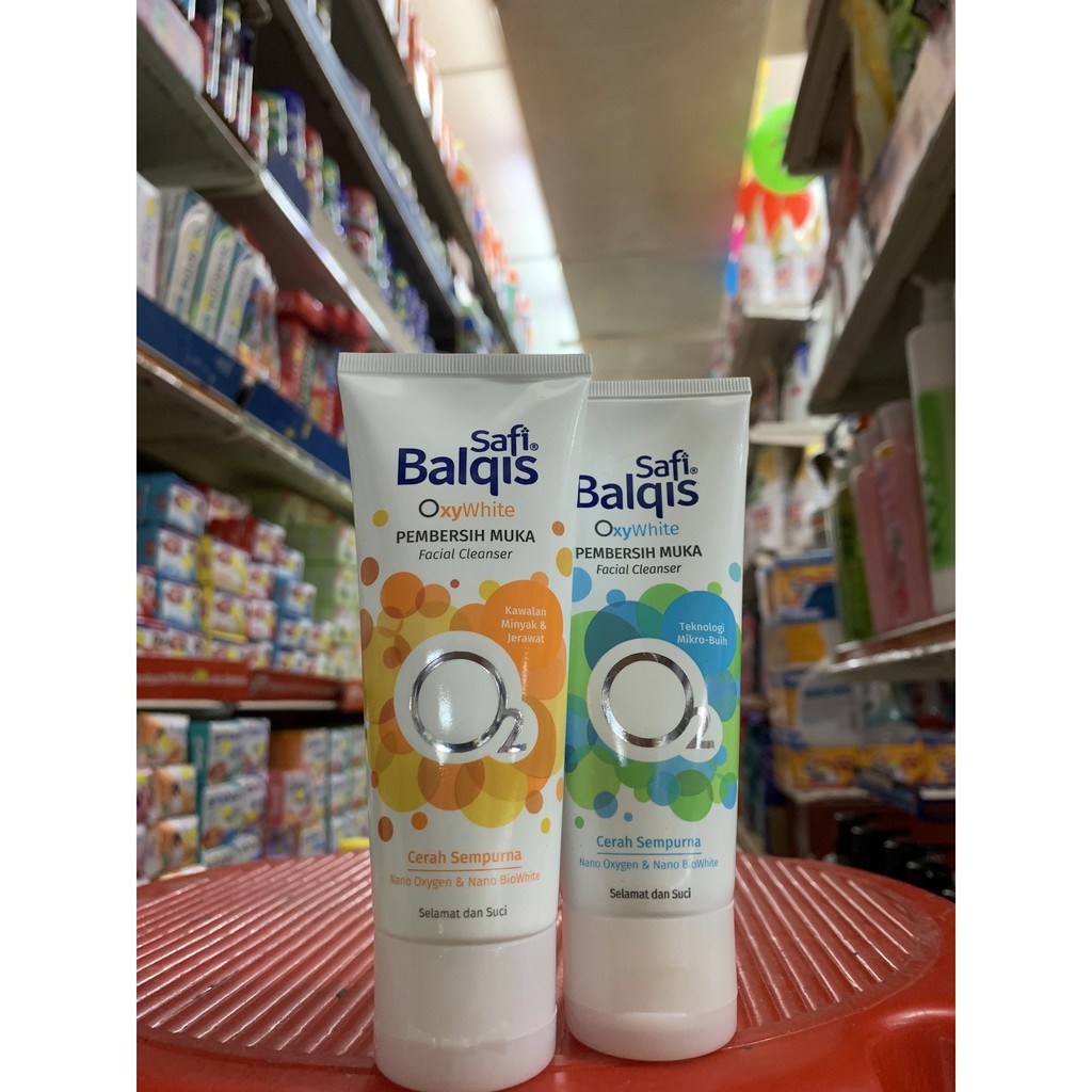 Safi Balqis Oxywhite Facial Cleanser (50g)(Orange/Blue)