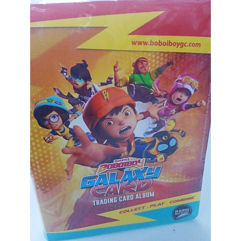 Ready Stock Boboiboy Galaxy Card Trading Album Collection Play Combine