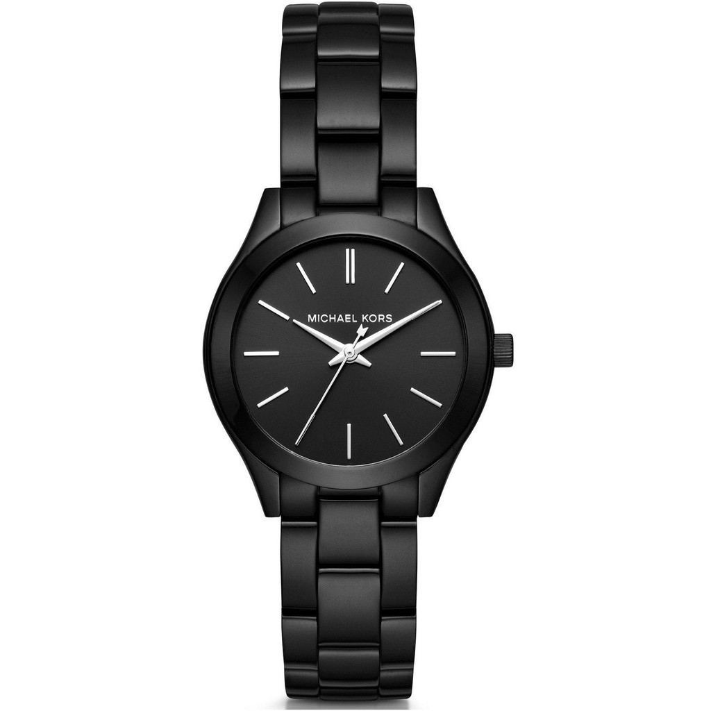 Authentic Original Michael Kors Women's Mini Slim Runway Black Ion Stainless  Steel Watch MK3587 | Shopee Malaysia