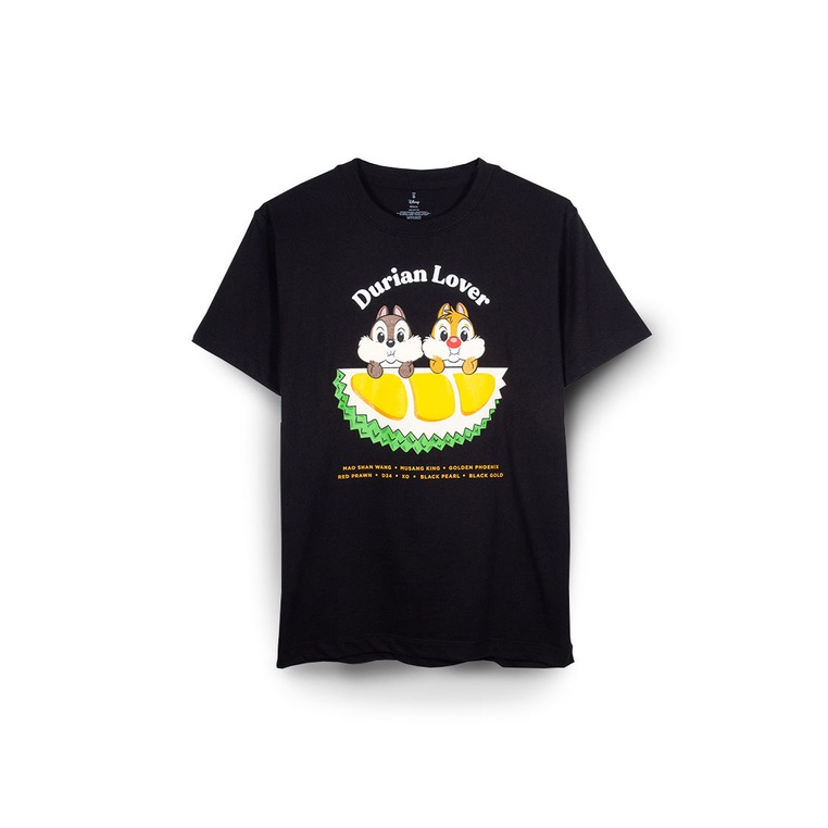 Goldwood Chip and Dale Durian Lover T-shirt - Black and Red