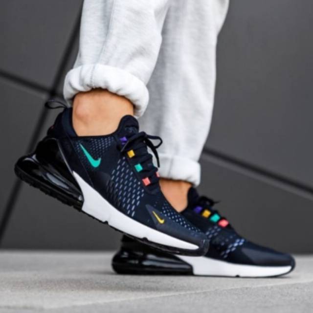 Nike Air Max 270 Shoes Se Black Multicolor Men S Sneakers Unisex Shopee Malaysia