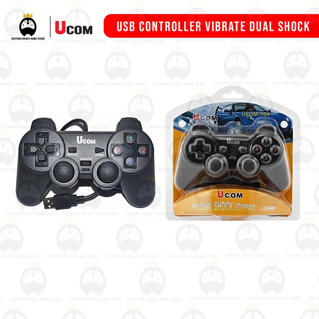 PC Controller Joystick VIBRATE Double Shock PC USB Single Controller [READY  STOCK][FROM MALAYSIA] | Shopee Malaysia