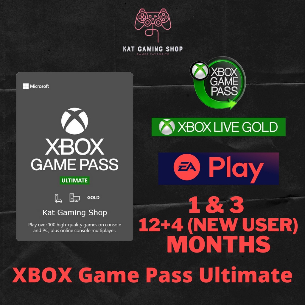 Buy Xbox Game Pass Ultimate 1 3 12 4 Months Console Pc Cloud Gaming Xgpu Cheapest Seetracker Malaysia