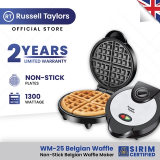 Russell Taylors Stainless Steel Belgian Waffle Maker Temperature Control WM-25