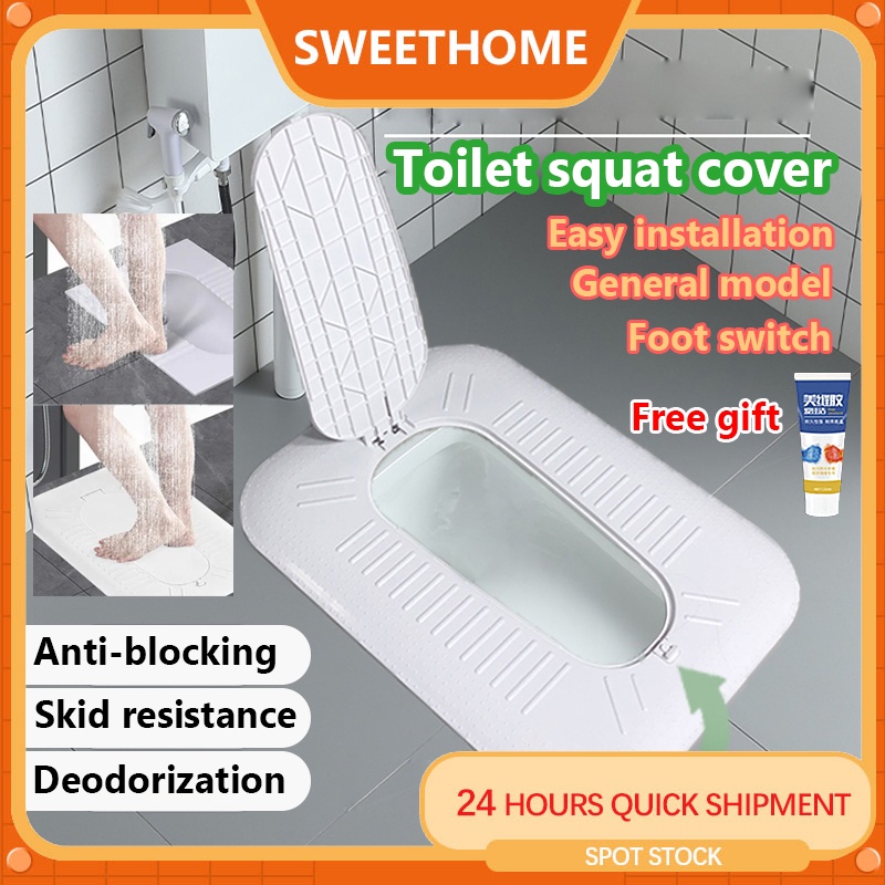 Toilet Squat Cover Toilet Squat Pan Deodorant Plug Odor Stopper Cover ...