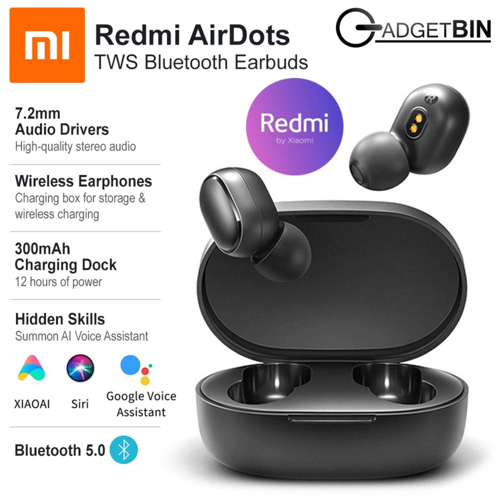 Redmi Airdots 100 Original Warranty 2 Years By Xiaomi Malaysia Store Earbuds Wireless Bluetooth Earbud Shopee Malaysia