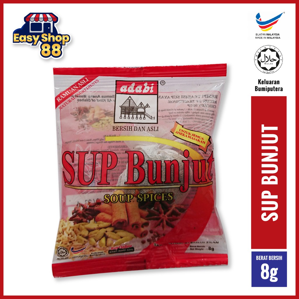 SUP BUNJUT ADABI | SOUP SPICES 8gm | Shopee Malaysia