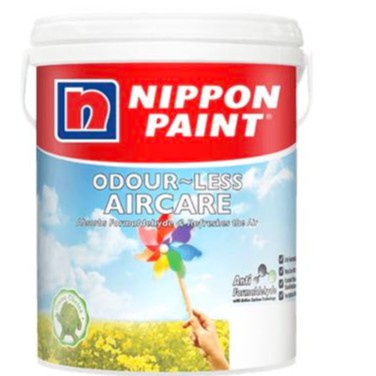 1l Nippon Paint Odour Less Aircare White Putih Interior Wall Cat Dinding Dalam