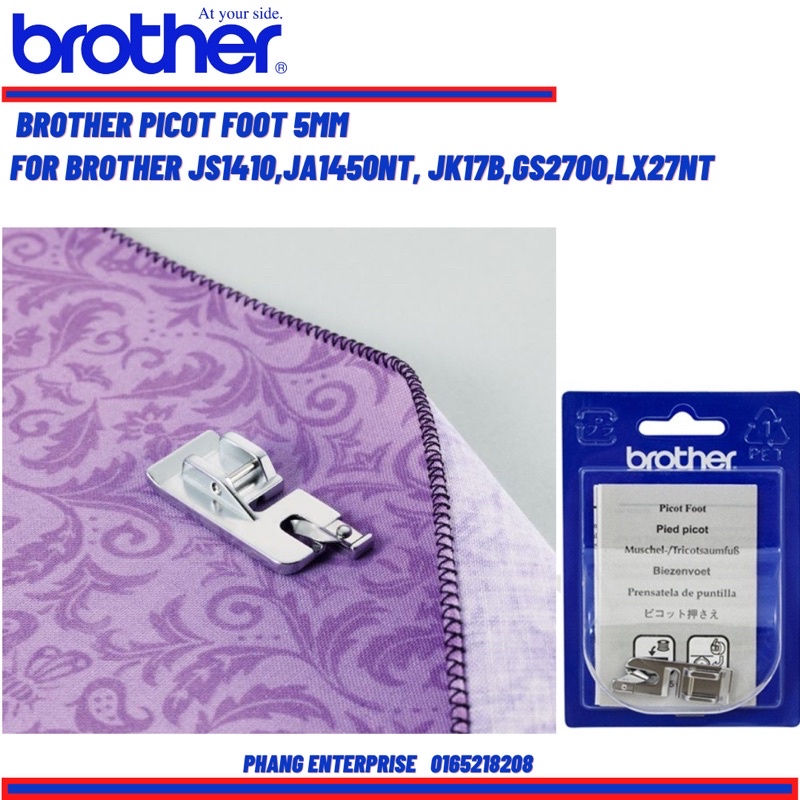 Brother Picot foot 5mm F029N portable sewing Machine original Shopee Malaysia