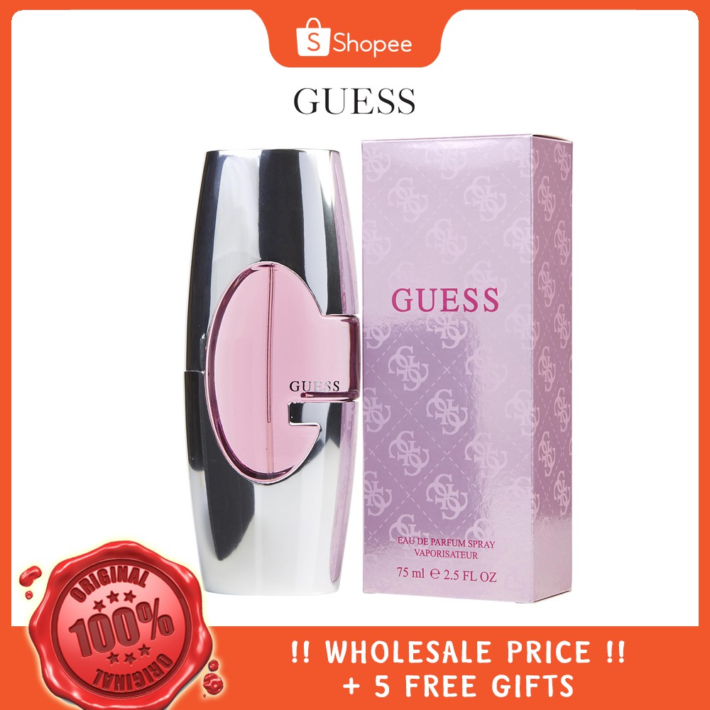 100 Original Guess Pink Women Edp 75ml Perfume New Shopee Malaysia