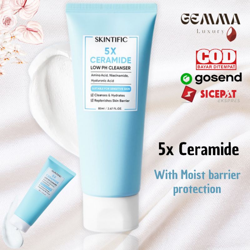Skintific 5X CERAMIDE LOW PH CLEANSER FACIAL WASH FOAM Advanced Soap PH