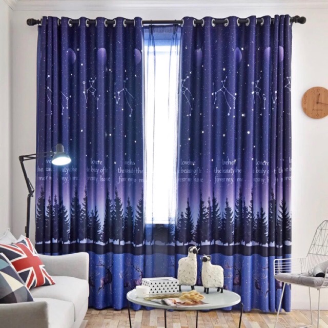 Cartoon Curtains Blackout Drapes Nursery Baby Room Curtains Drape